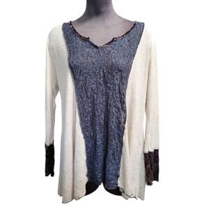EC MARIGOLD LA LONG SLEEVE BOHO TUNIC SZ.S